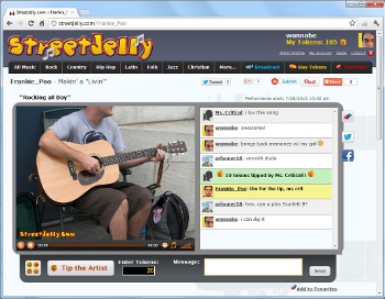 StreetJelly is Online Busking